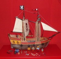 bateau d'attaque des pirates