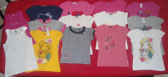 lot tee shirts 8 ans manches courtes