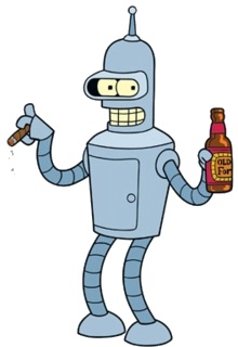 Bender avec biere et cigare