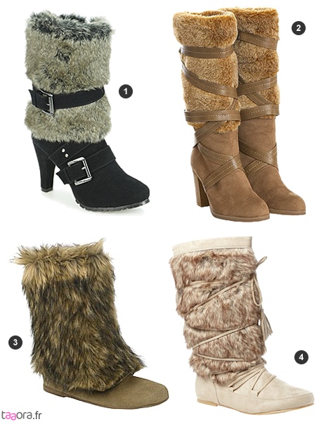 chaussure en fourrure