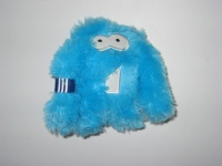 Peluche 5€ doudou mascotte monstre Adidas bleu
