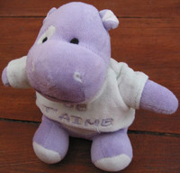 Hippopotame mauve-violet - tee-shirt &quot;Je t'aime&quot; - CMP