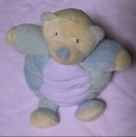 doudou ours bleu - marque babysun