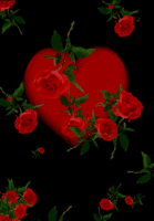 Coeur et roses