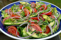salade-maison-sauce-citron-vert-et-coriande