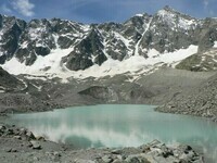 Le lac du glacier d'Arsine_Hautes-Alpes