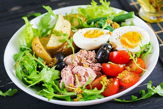 Tonosalate-egg-dish-food-cuisine-salad-ingredient-Salad-ni-oise-boiled-egg-meat-produce-staple-food-