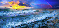 beautiful-rainbow-sunset-ocean-orange-blue-eszra-tanner