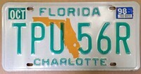 Plaque-immatriculation-Floride-map-orange