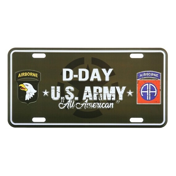 plaque-immatriculation-us-d-day-allied-star