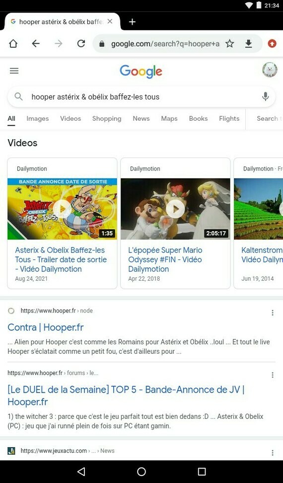 Hooper recherche Google Astérix et Obélix baffez les tous