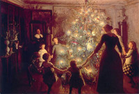 Viggo johansen Autour de l'arbre de Noel 1891