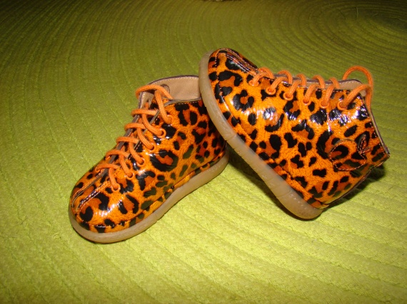 Chaussures POM D'API motif léopard - Taille 18
