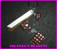 Porte-clef 5 € un amour de chocolat noir