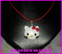 Collier chat 8 € coeur rouge