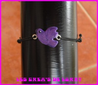 Bracelet oiseau 3,50 € violet