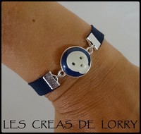 Bracelet tête de mort 8€ bleu marine