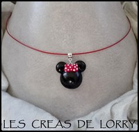 Collier Minnie 7 € Torc rouge