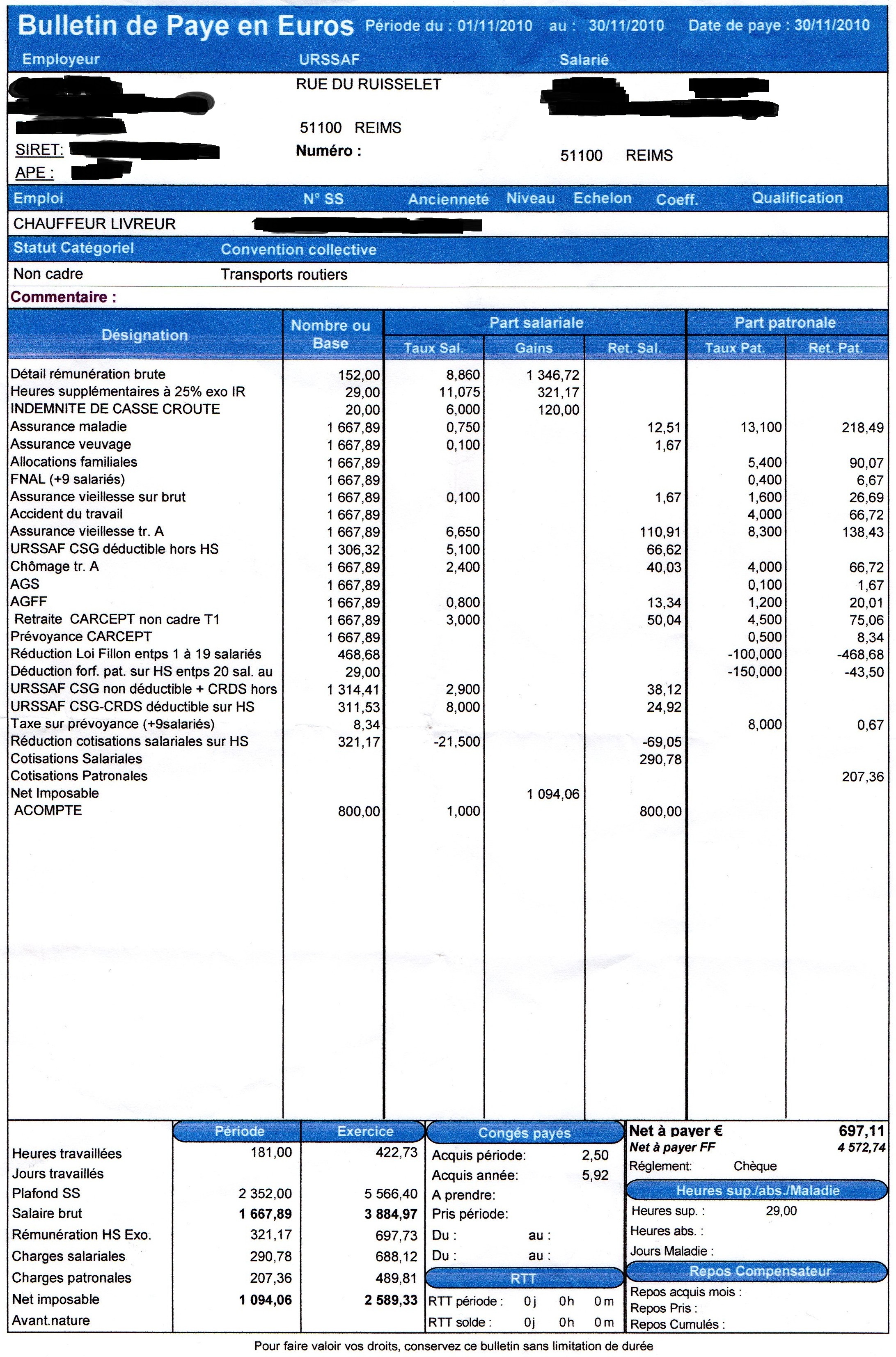 Bulletin De Salaire Falsifie Que Faire Travail Forum