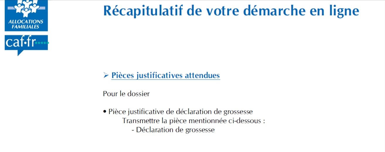 Demande De Prime A La Naissance Et Declaration De Grossesse