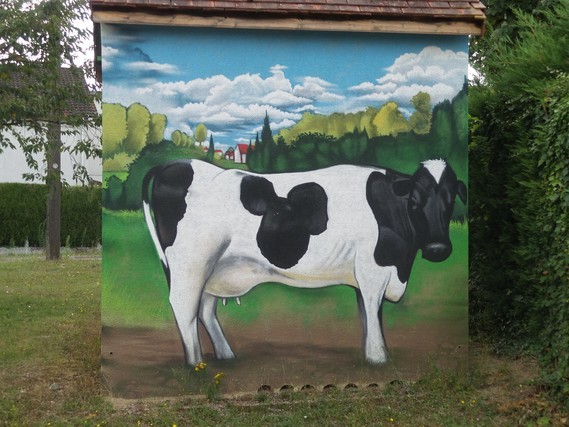 Street art Vache