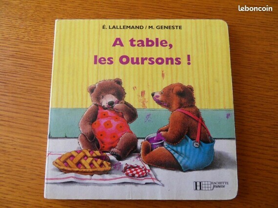 1€ A table les oursons