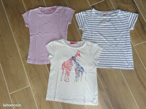 3€ Lot de 3 T-Shirts NKY 8 Ans Céline C LBC 02-05-21