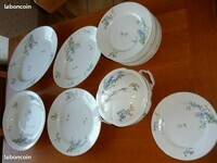 18€ service de Table 18 pièces en porcelaine Vintage Marion de Bouray