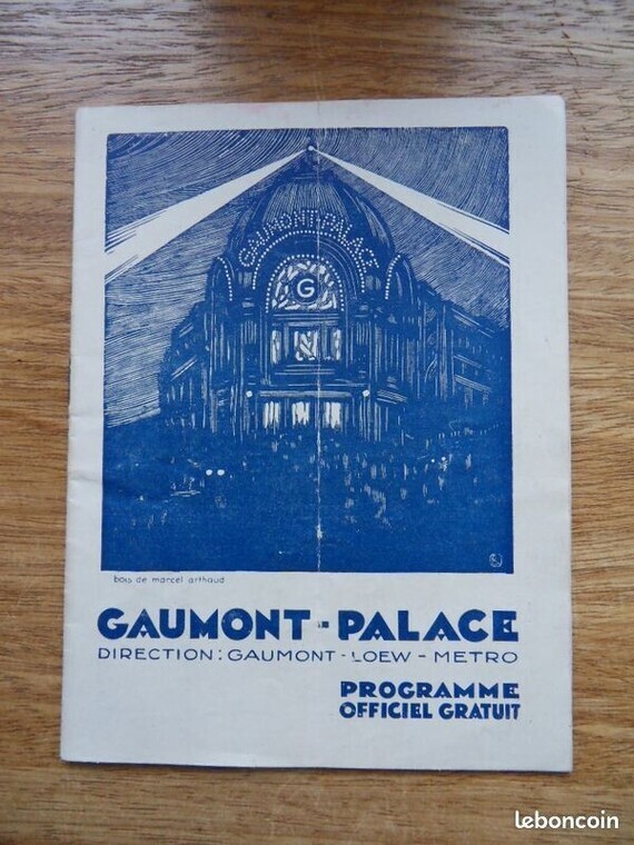6€ Programme Officiel Gaumont Palace Ancien Beboz LBC le 17-08-22