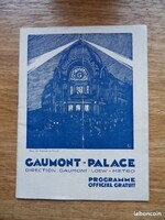 6€ Programme Officiel Gaumont Palace Ancien Beboz LBC le 17-08-22