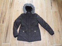 12€ Manteau noir OKAIDI 12 ANS
