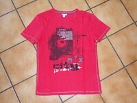 1,50€ T-shirt MC Rouge ORCHESTRA Taille 14 Ans