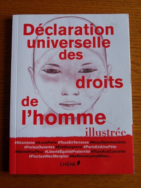 1€ Déclaration Universelle des Droits de l'Homme Illustrée Sandrine De Ollainville Le 1er Avril 2024