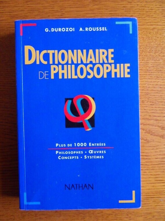 2€ Dictionnaire de Philosophie Editions NATHAN Sandrine Le 1er avril 2024
