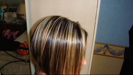 Meche sur cheveux bruns Meche sur cheveux bruns