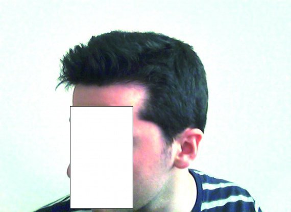 profil cheveux levés