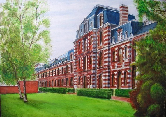 Peinture : 'Ecole normale de Mons'