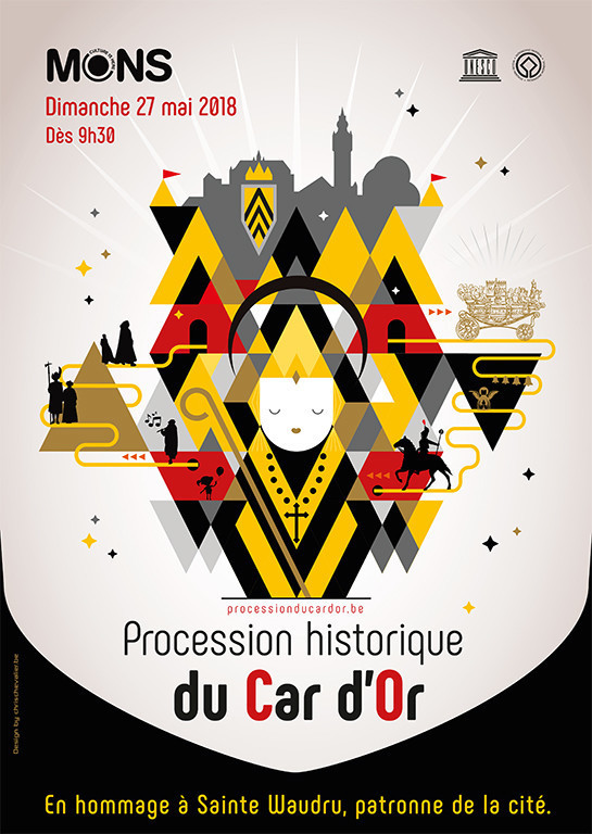 Affiche 'Procession historique du Car d'Or' 2018