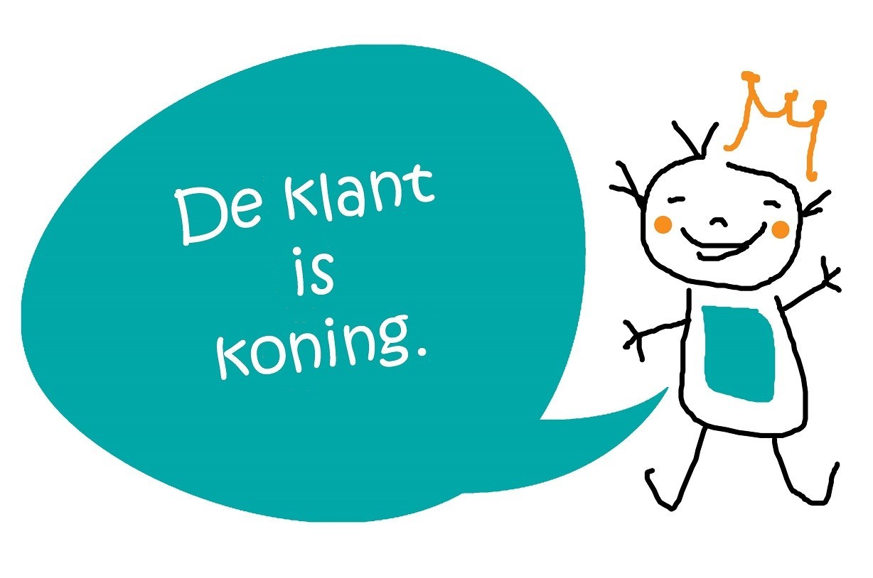 De klant is koning. Nederlandse gezegden, spreekwoorden; expressions, proverbes néerlandais