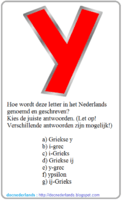 QUIZ : de digraaf IJ (combinatie van de letters I en J)
