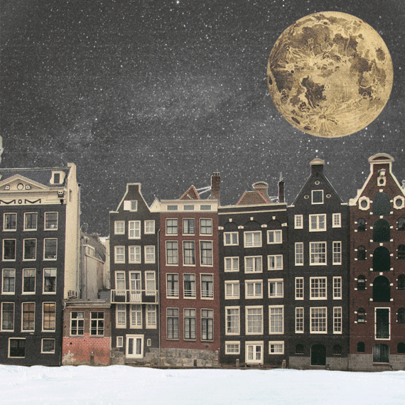 Amsterdam - slee - kerstman