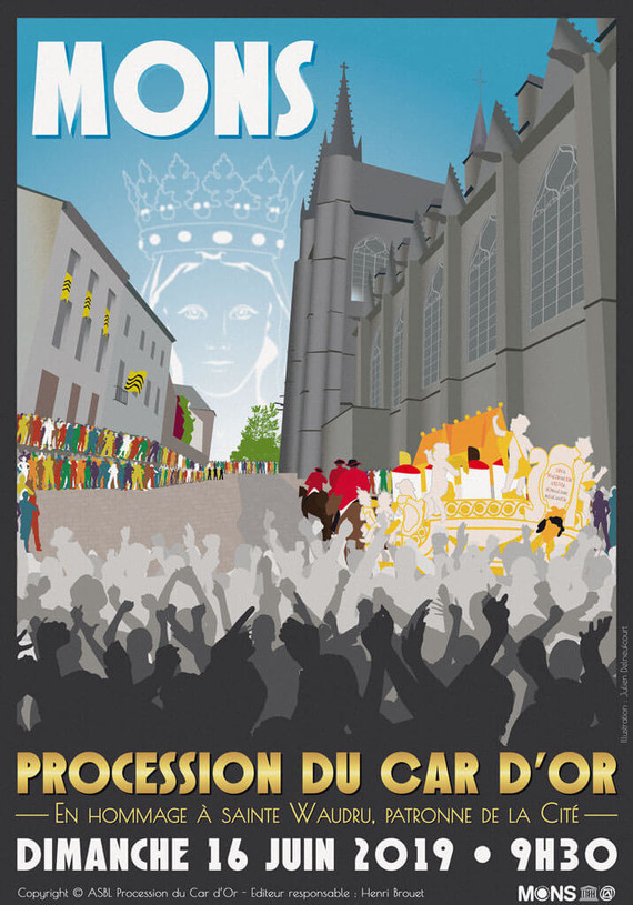 Affiche Procession du Car d'Or 2019