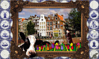 Fotomontage en collage : Amsterdam - Delfts Blauw