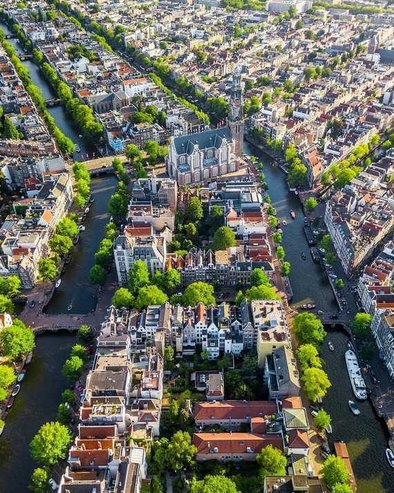 Amsterdam (vue aérienne)