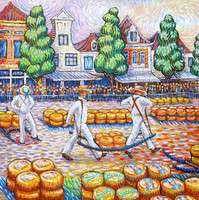 Alkmaar kaasdragers als Van Gogh