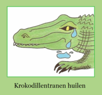 Krokodillentranen huilen