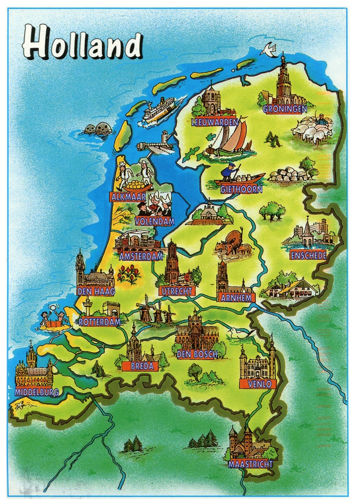 Joindiaspora Cartina Olanda Turistica