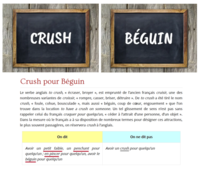 [Anglicisme] crush / béguin