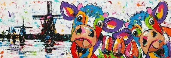 Vrolijk Schilderij, Koe bij Kinderdijk - Nederland, Les Pays-Bas, The  Netherlands, die Niederlande + België, Belgique, Belgium, Belgien -  profNLDS - Photos - Club Doctissimo