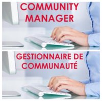 Le community manager [anglicisme] / Le gestionnaire de communauté